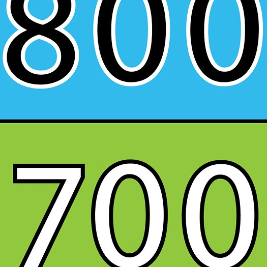 old hop by hundreds floor mat. numbers 100 to 1000 in hundred increments