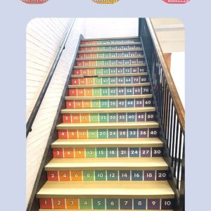 Stair Riser Stickers decals staircase wraps peel and stick
