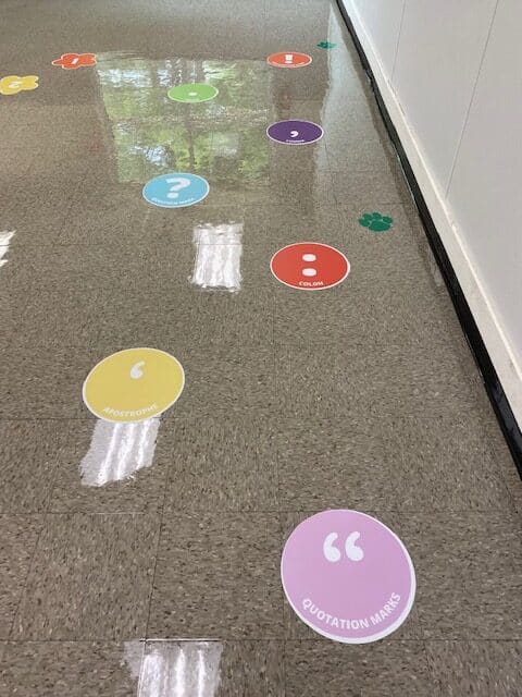 Punctuation stickers