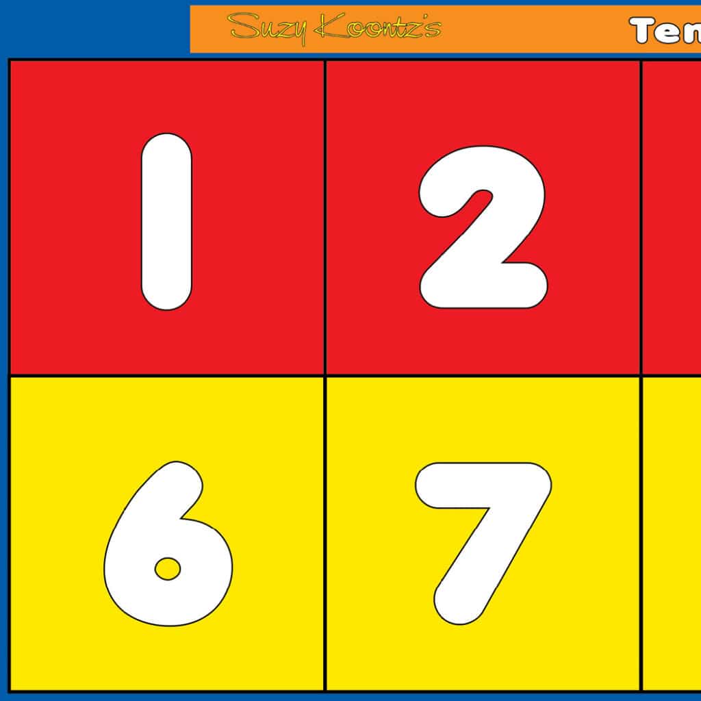 ten frame sticker