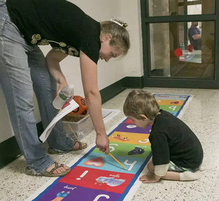 alphabet hop - family fun night