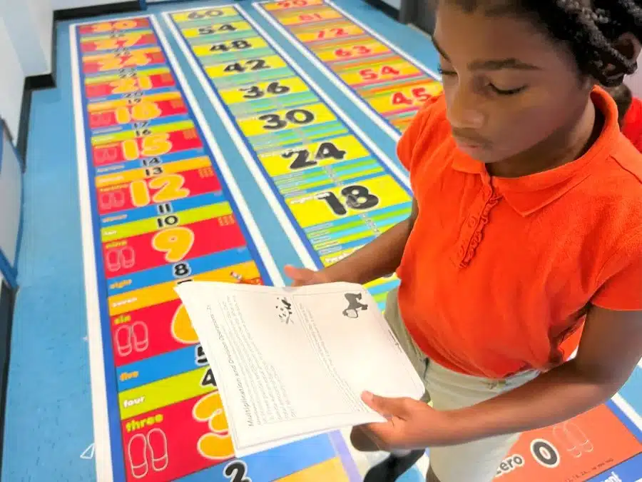 math book with skip counting mats