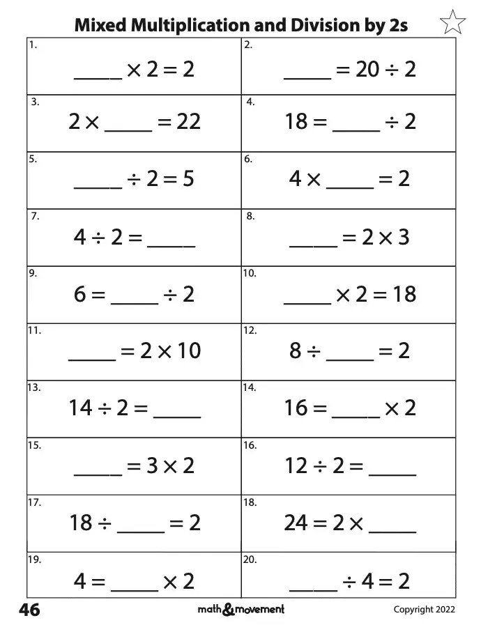 Mixed Multiplication and Division by 2s