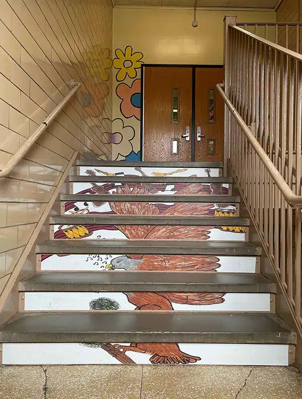 custom stair stickers for schools riser ideas decoration