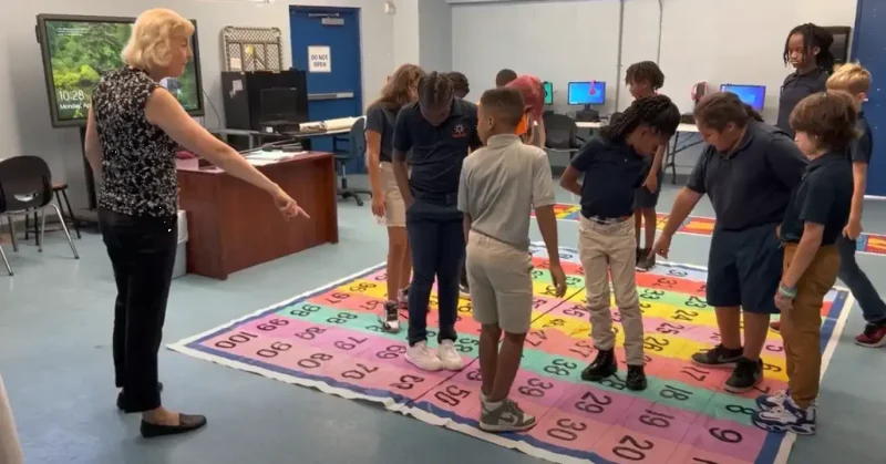 Sarasota students on add/subtract 1-100