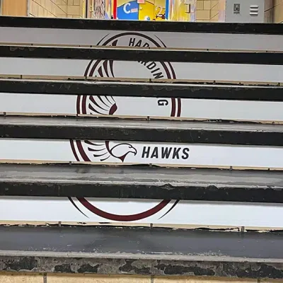 custom stair stickers for schools riser ideas decoration
