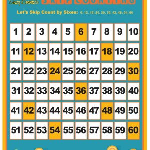 skip counting by 6, 6s skip counting chart, 6s skip count chart, skip counting chart, count, charts, multiplication