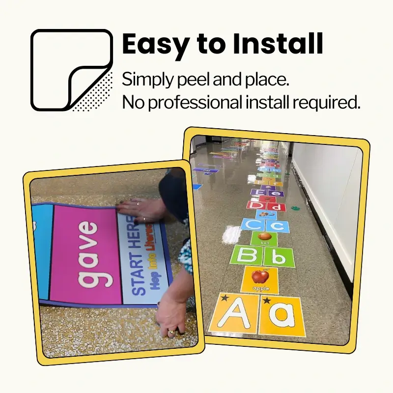 sensory hallway stickers