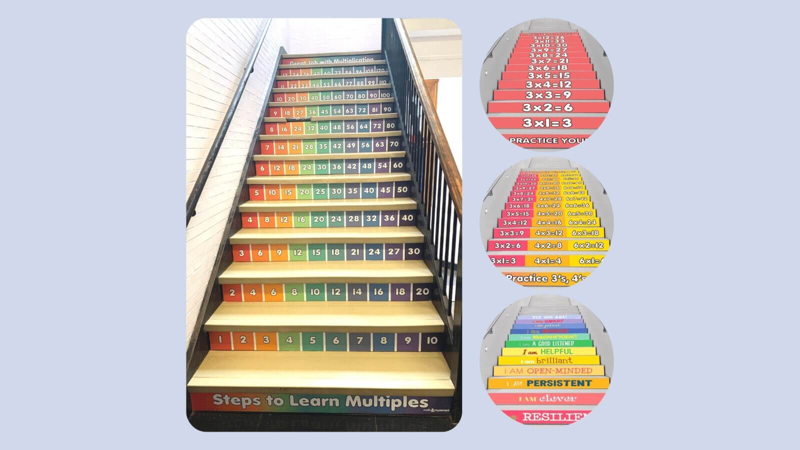 school stair riser stickers