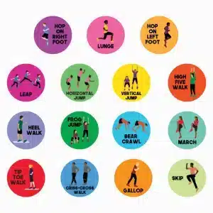PE movement stickers full set