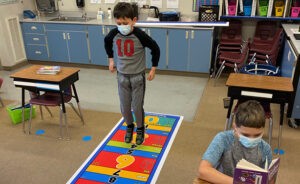 Eagle Creek students using our mats