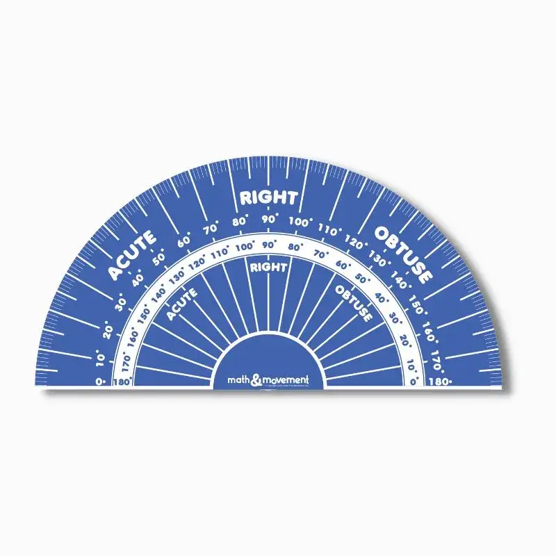 180 degree protractor, tools for angle measurements, measuring angles