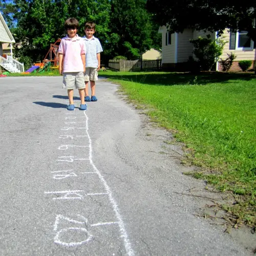 outdoor math games