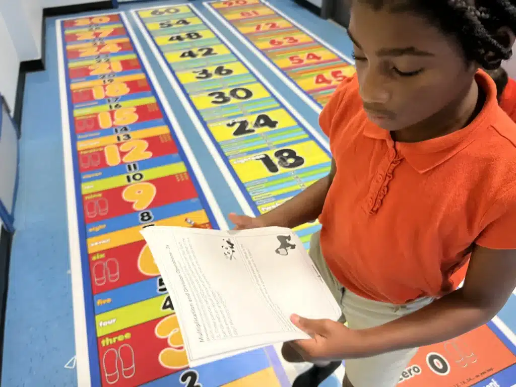 math book with skip counting mats