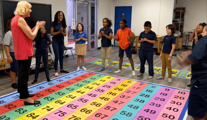 school growth plan with math and movement