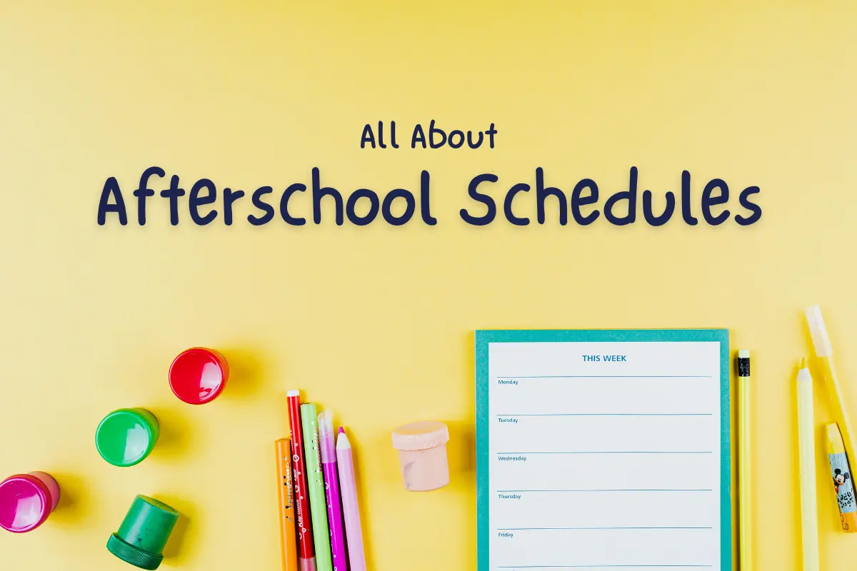 afterschool program schedule