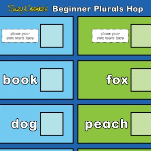 Beginner Plurals Hop