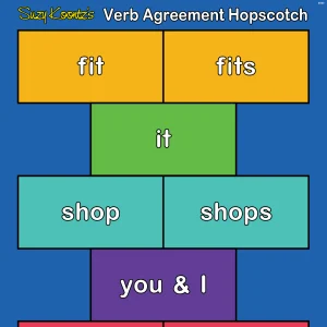 Verb Agreement Hopscotch