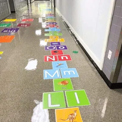ALPHABET HOPSCOTCH sensory pathway